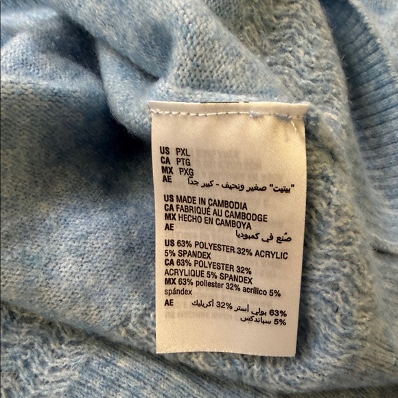 Style & Co. NWT Luxe Soft Light Blue Cardigan - Women’s Long Sleeve Sweater XL - Picture 9 of 10